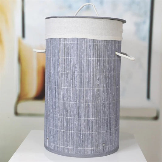 Panier de rangement - BambooLaundryBasket™ - Gris Clair - Petit Rangement