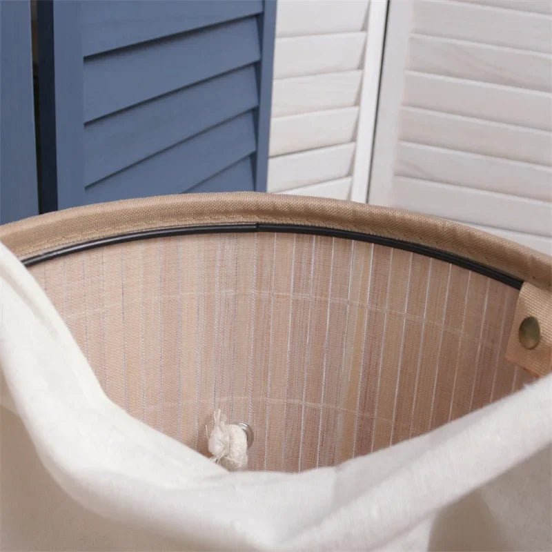 Panier de rangement - BambooLaundryBasket™ - Naturel - Petit Rangement