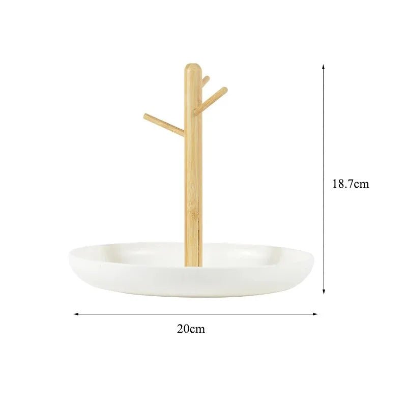 Rangement Clé - BranchRoundTray™ - Blanc - Petit Rangement