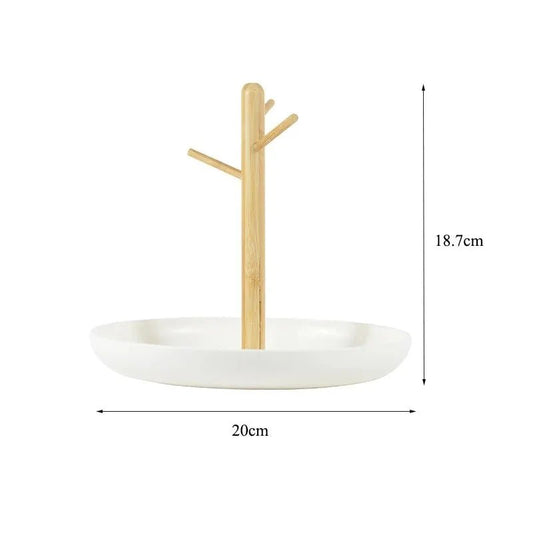 Rangement Clé - BranchRoundTray™ - Blanc - Petit Rangement