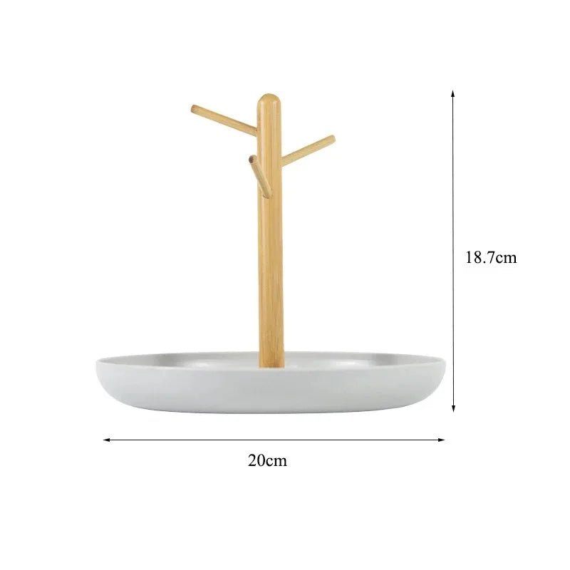 Rangement Clé - BranchRoundTray™ - Gris - Petit Rangement